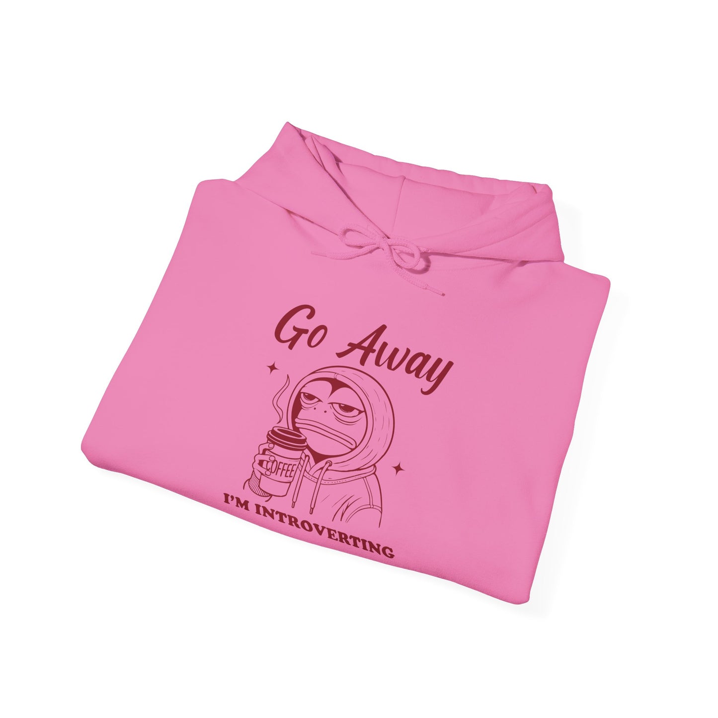 Introvert Hoodie - "Go Away, I'm Introverting" Heavy Blend Sweatshirt