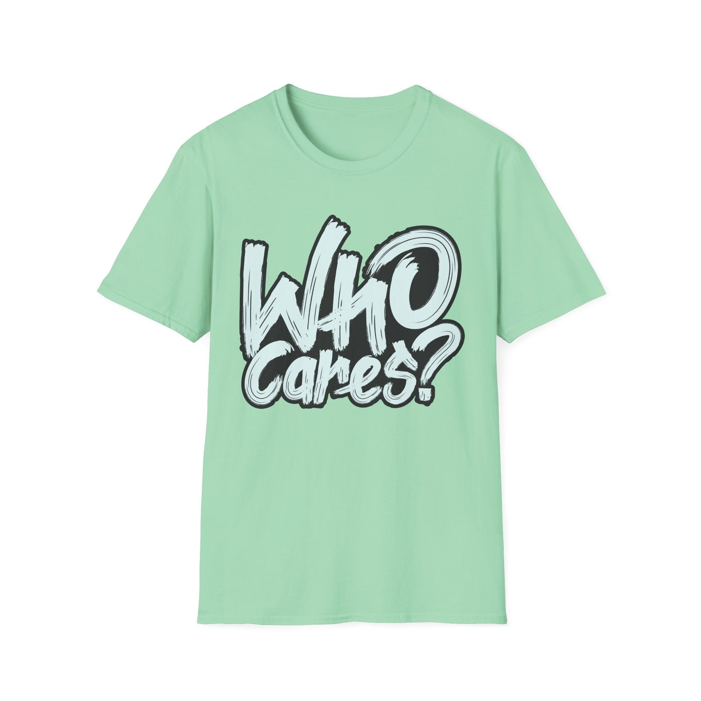 Unisex 'Who Cares?' Graphic T-Shirt - Fun & Casual Tee for Everyday Wear