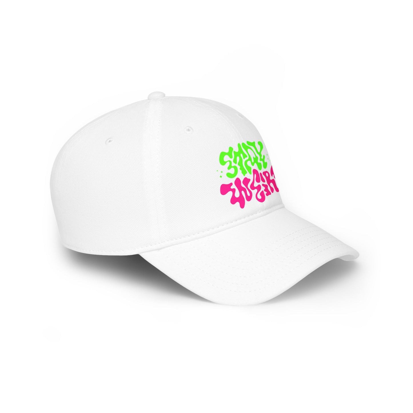 Stay Weird Neon Baseball Cap | Trendy Low Profile Hat for Oddballs & Creatives
