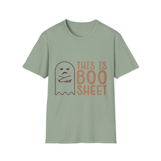 Funny Halloween Unisex T-Shirt - "This is Boo Sheet"