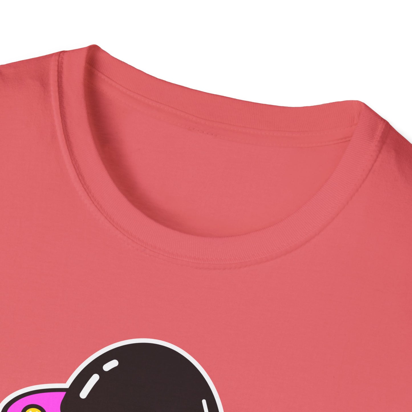 UFO Alien Smile Graphic T-Shirt | Fun Unisex Softstyle Tee for Casual Wear