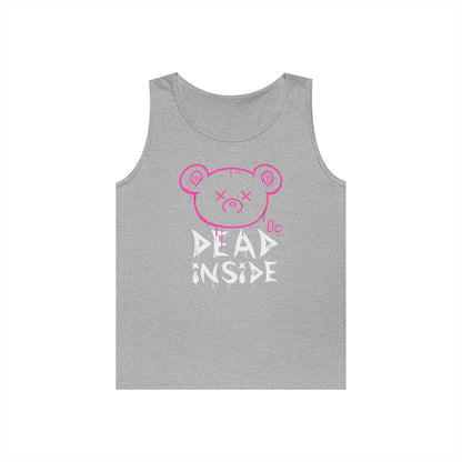 Unisex Heavy Cotton Tank Top - "Dead Inside" Graphic Tee for Casual Wear