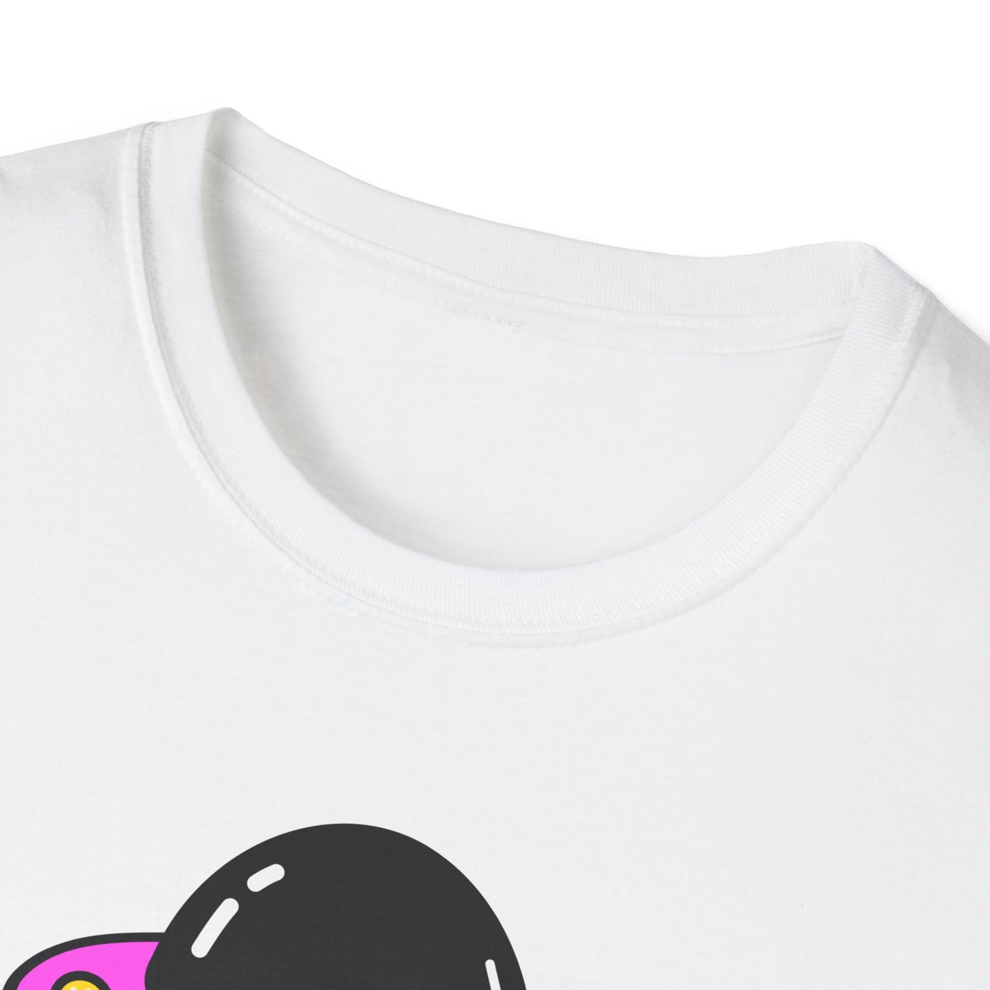 UFO Alien Smile Graphic T-Shirt | Fun Unisex Softstyle Tee for Casual Wear