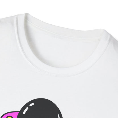 UFO Alien Smile Graphic T-Shirt | Fun Unisex Softstyle Tee for Casual Wear