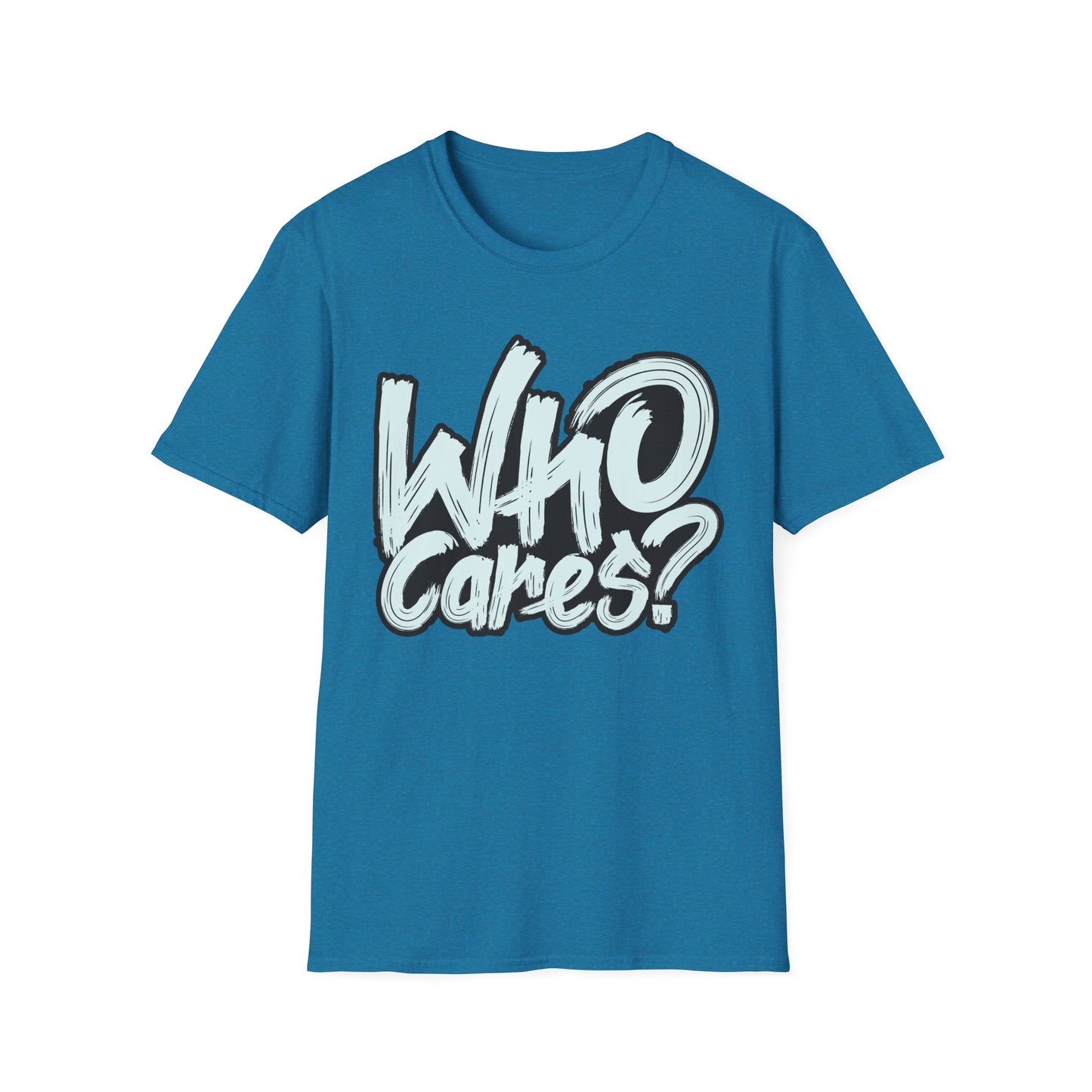 Unisex 'Who Cares?' Graphic T-Shirt - Fun & Casual Tee for Everyday Wear