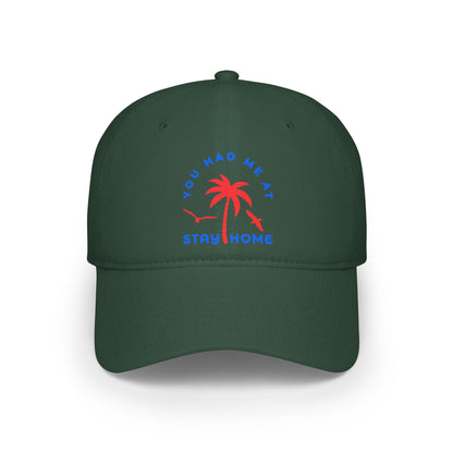 Stay Home Palm Tree Baseball Cap - Casual Summer Hat