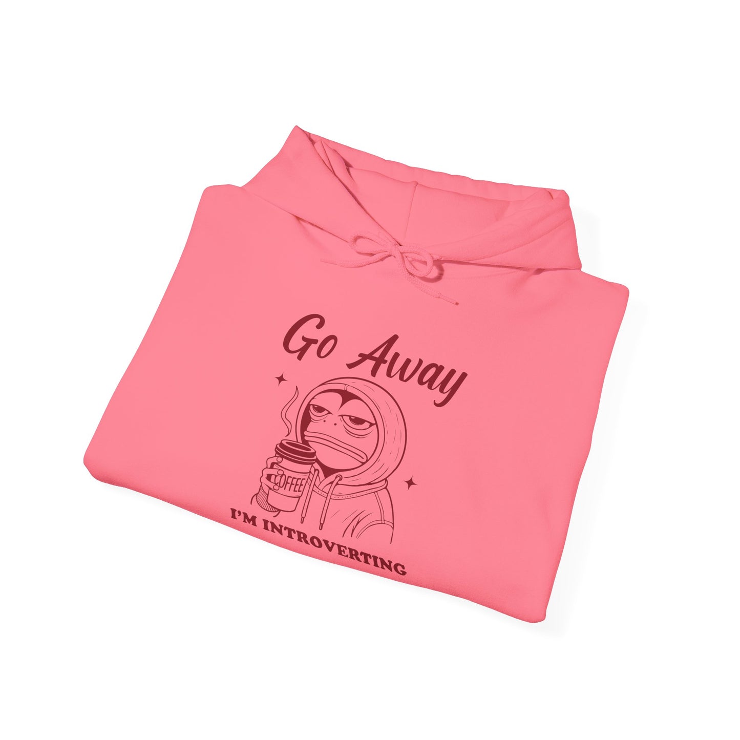 Introvert Hoodie - "Go Away, I'm Introverting" Heavy Blend Sweatshirt