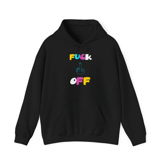 Unisex Heavy Blend™ Graphic Hoodie - 'F*CK OFF' Statement Sweatshirt