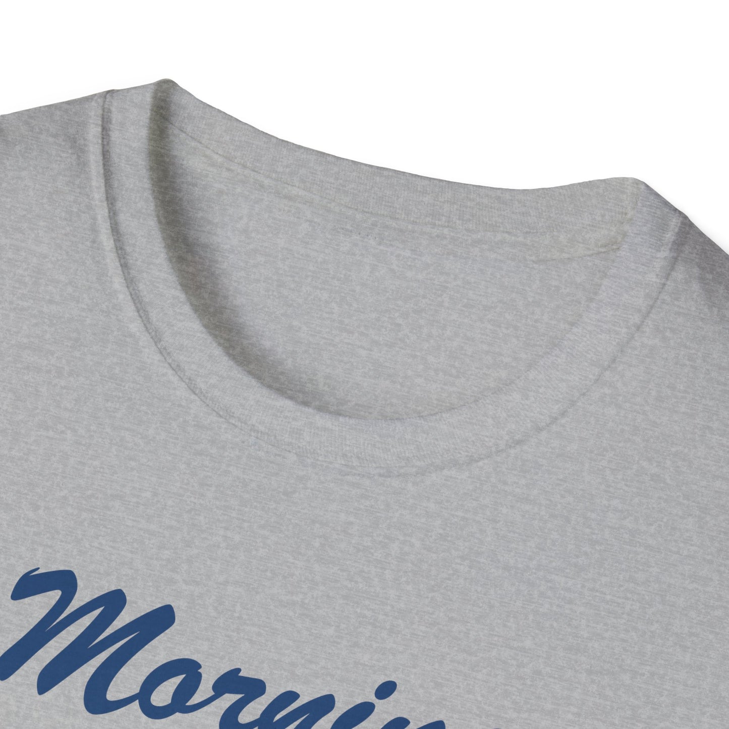 Funny Morning Wood Unisex T-Shirt - Softstyle Graphic Tee for Nature Lovers