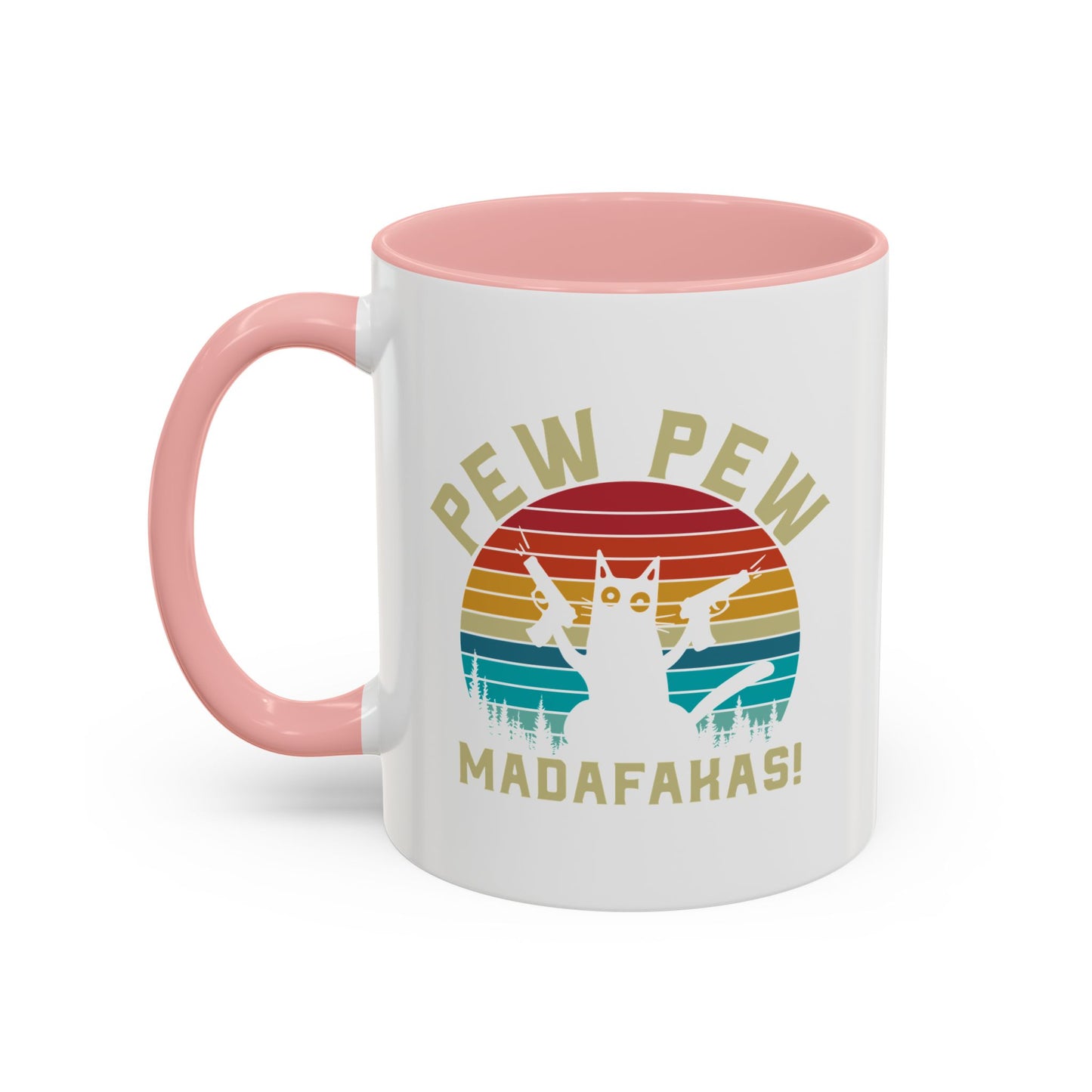 Fun Pew Pew Coffee Mug - 11 & 15oz - Perfect for Cat Lovers